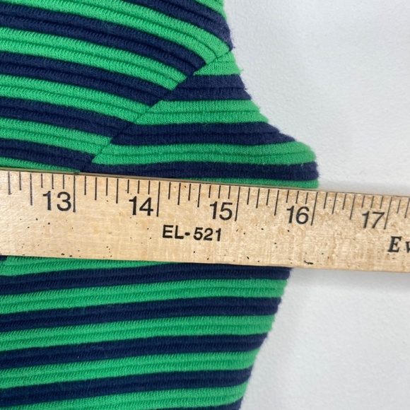 Boden Ottoman Dress 6P Green Ribbed St Pattys Easter Preppy Pockets Striped - Picture 9 of 13